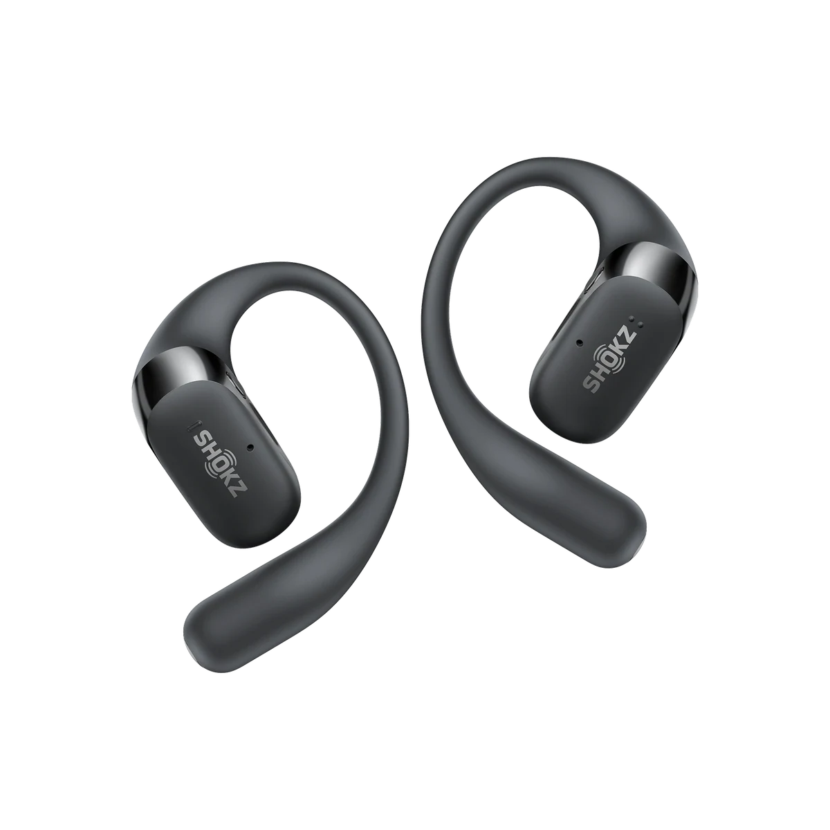 ブラックの耳掛け型Shokz OpenFit 2+